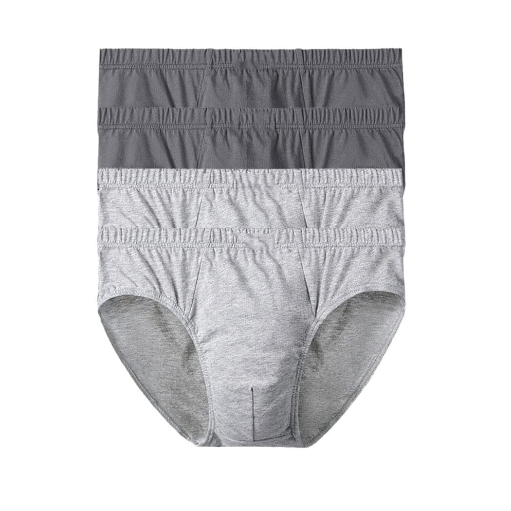 keusyoi Calzoncillos de algodón para hombre, 4 unidades, talla grande, ropa interior para hombre, transpirable, sólido, sexy, cómodos pantalones cortos