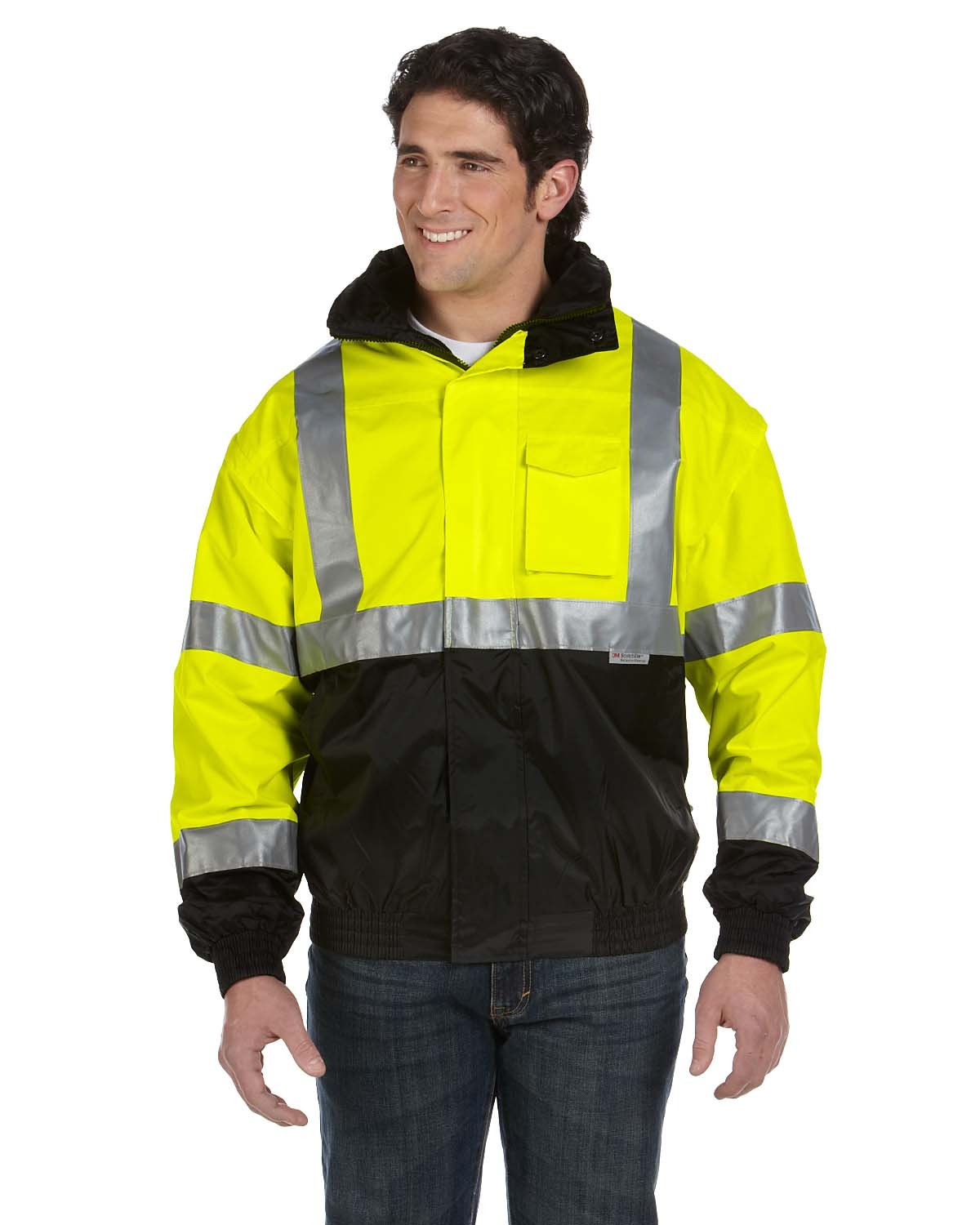 Occunomix Jacket, Insulated, 2XL, Yellow, 301/2inL Protective Work
