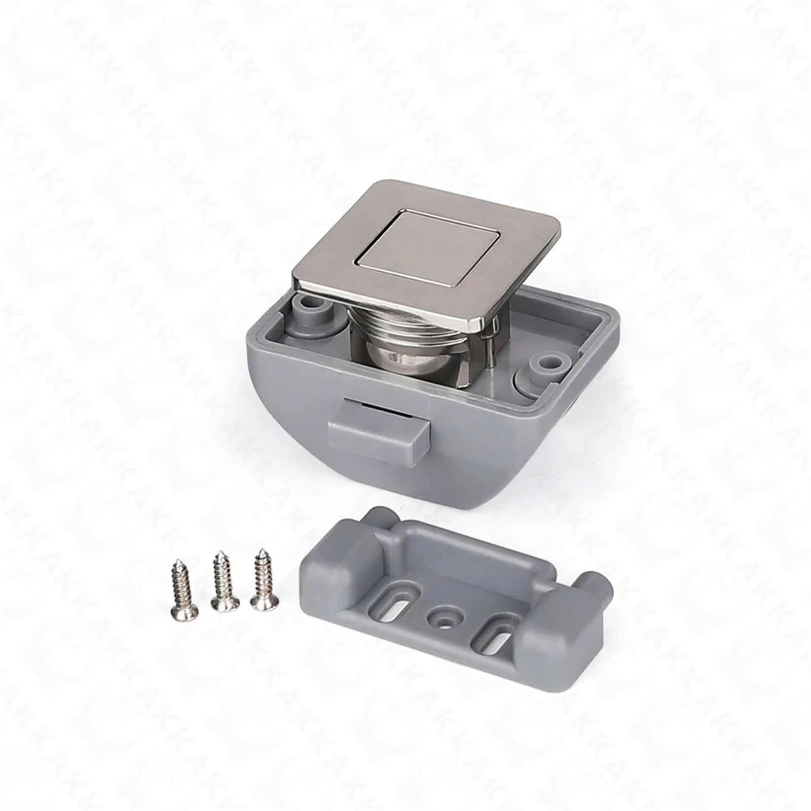 Camper Auto Push Lock 26 mm, do kampera, łodzi, do szafy, szuflady, zamek bez kluczy, zatrzask, zatrzask, sprzęt meblowy, 5 sztuk (satynowy nikiel)