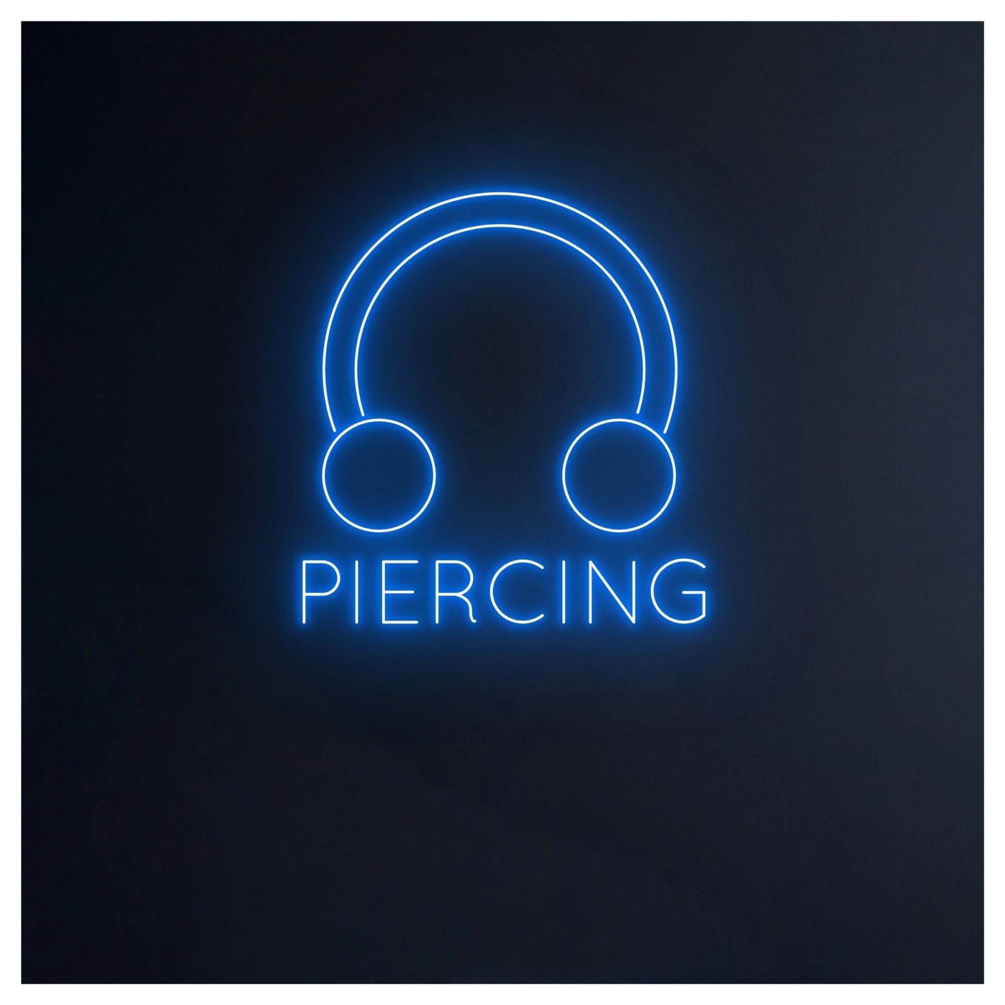 RONGCH Hanging Art Neon Signs Piercing Neon Sign, Suitable for Spa Salon Studio Decor with Dimmable 50cm