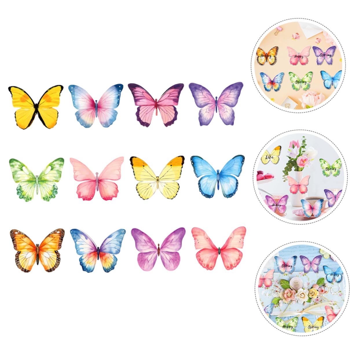 Housoutil 5 set Adesivi Per Manuali Numeri Colorati Promemoria Simpatici Blocchi Note Autoadesivi Adorabili Adesivi Per Note Piccoli Blocchi Note Forniture Per Appunti 12 pezzi * 5