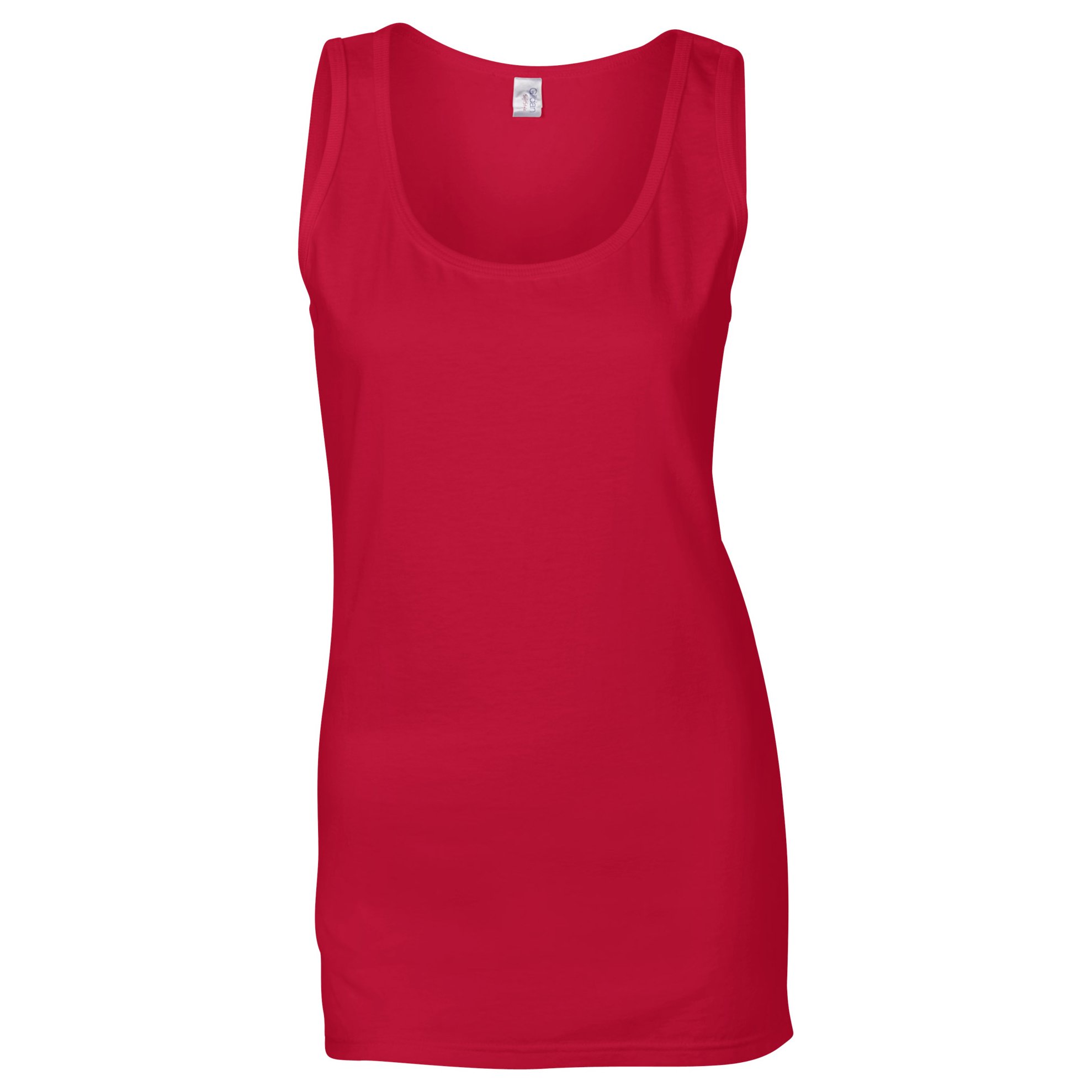 Gildan Ladies Soft Style Tank Top Vest, Cherry Red, M