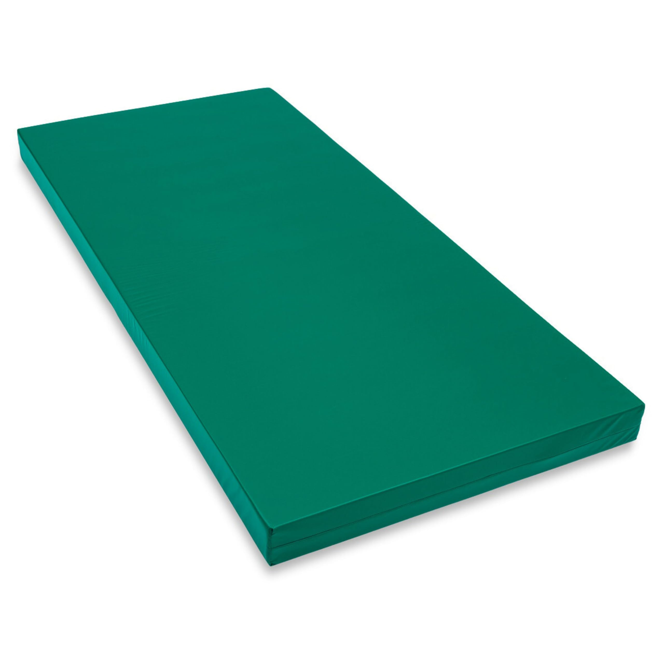 Wasserdichter Matratzenschoner in grün. atmungsaktiv und abwischbar 90x200 cm für Matratzen-Höhe 17 cm - Made in Europe. Waschbarer, Wasserdichter Bezug für Krankenhaus-Rehabilitationsmatratzen.