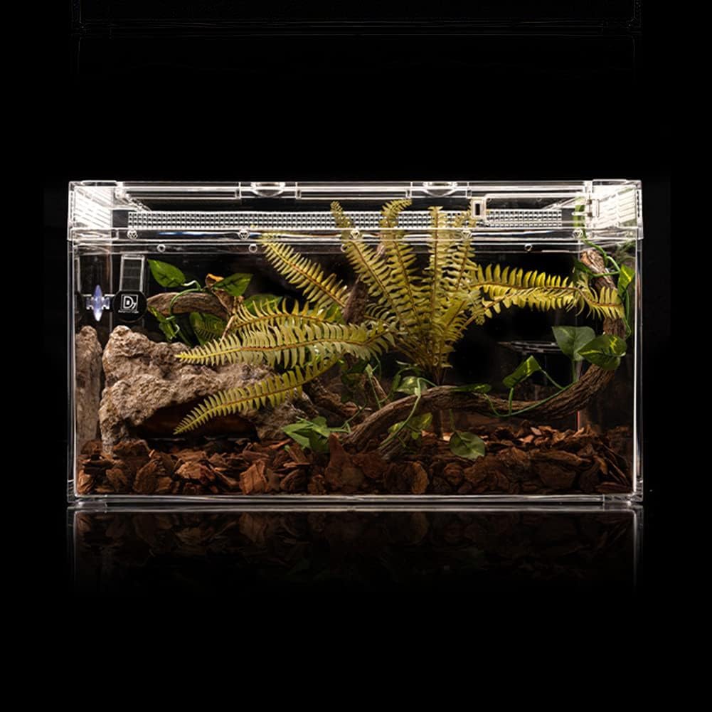 Reptil Roca Reptile Hide Cueva Hideout Terrario Hábitat Decoración Ornamento Refugio para Serpiente Geckos Lagartos Tortuga Ranas Anfibios Ermitaño Cangrejo Medio