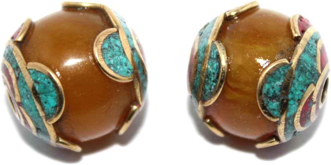 Handmade Nepalese Tibetan Coral Turquoise Amber Beads