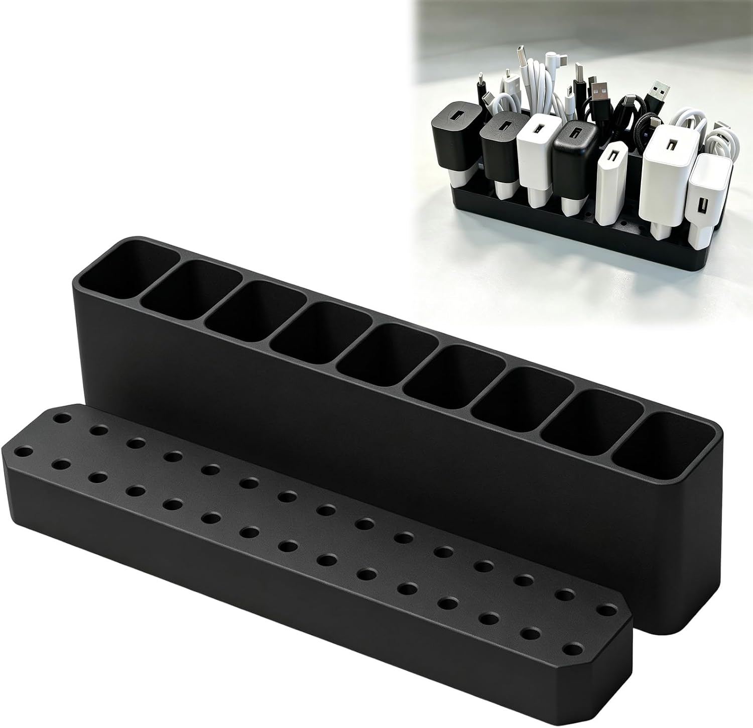 Holder to Organize Power Supplies and Charging Cables