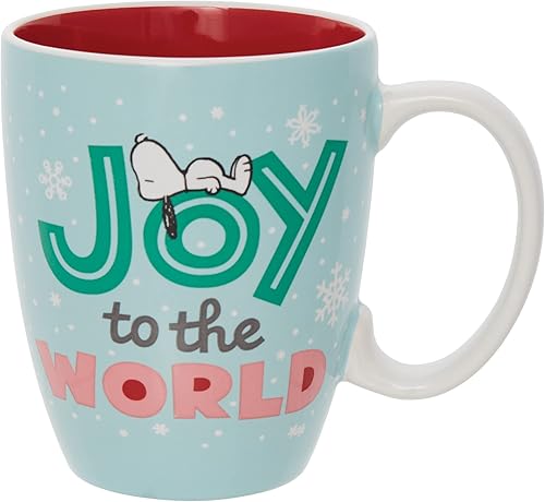 Miniatura 2 de Department 56 Peanuts Snoopy Joy to the World - Taza de café, 16 onzas, multicolor
