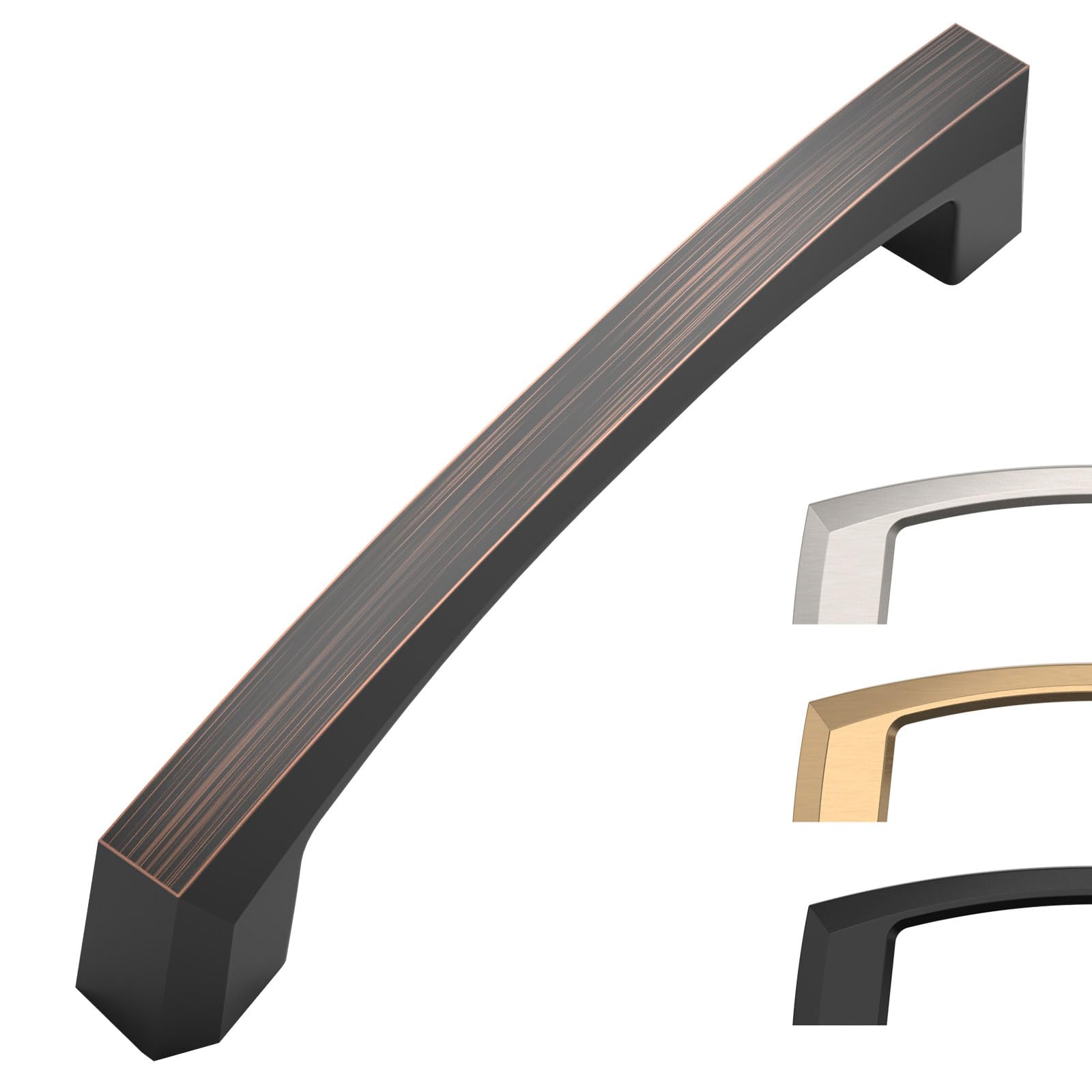 Confezione da 10 maniglie in bronzo lucidato a olio per armadietti da 10 cm maniglie per armadi da cucina maniglie per armadi in bronzo per cassettiere da cucina tira per mobili da cucina