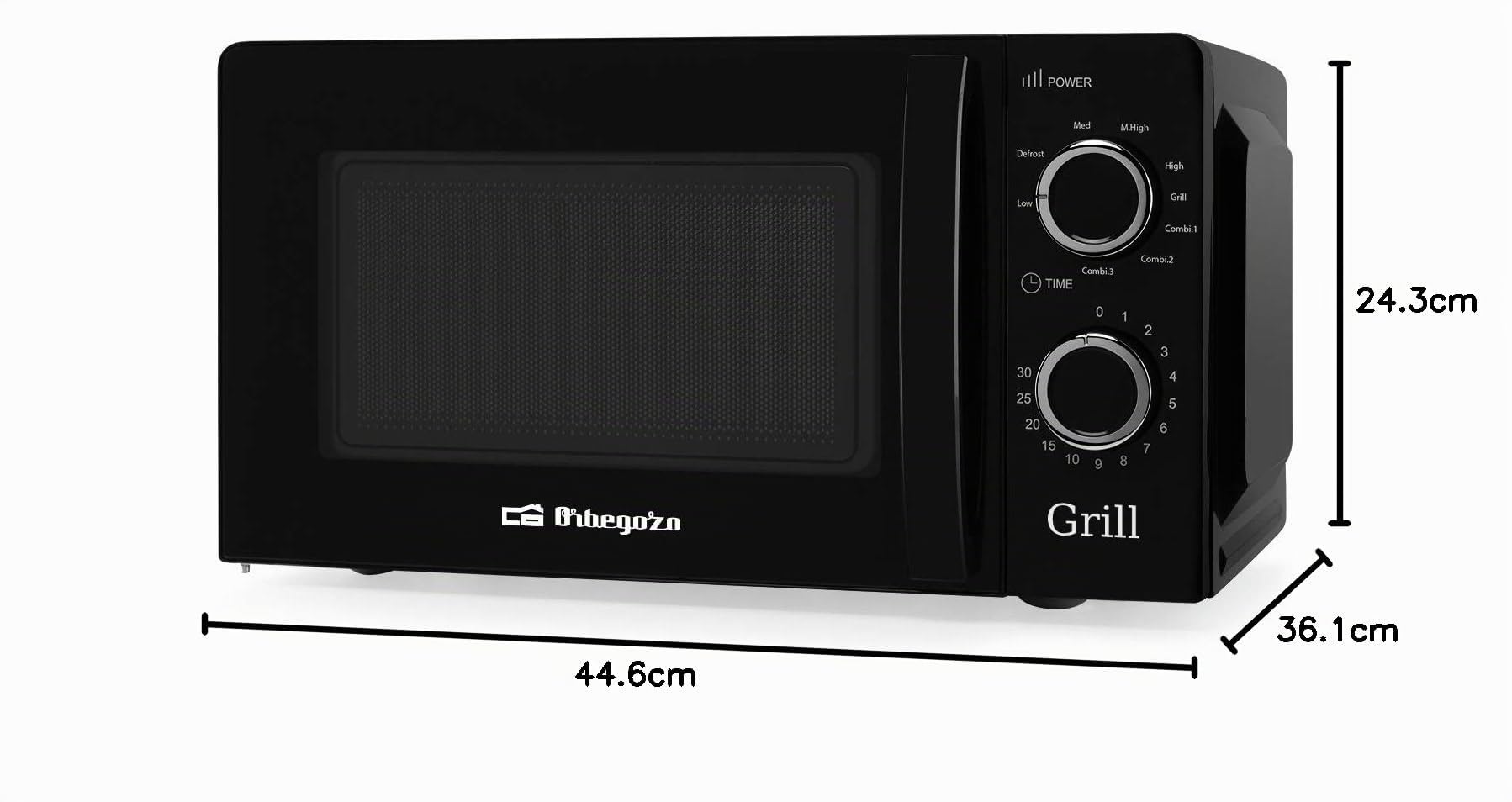 ORBEGOZO MIG2131 NEGRO MICROONDAS 700W 20L GRILL