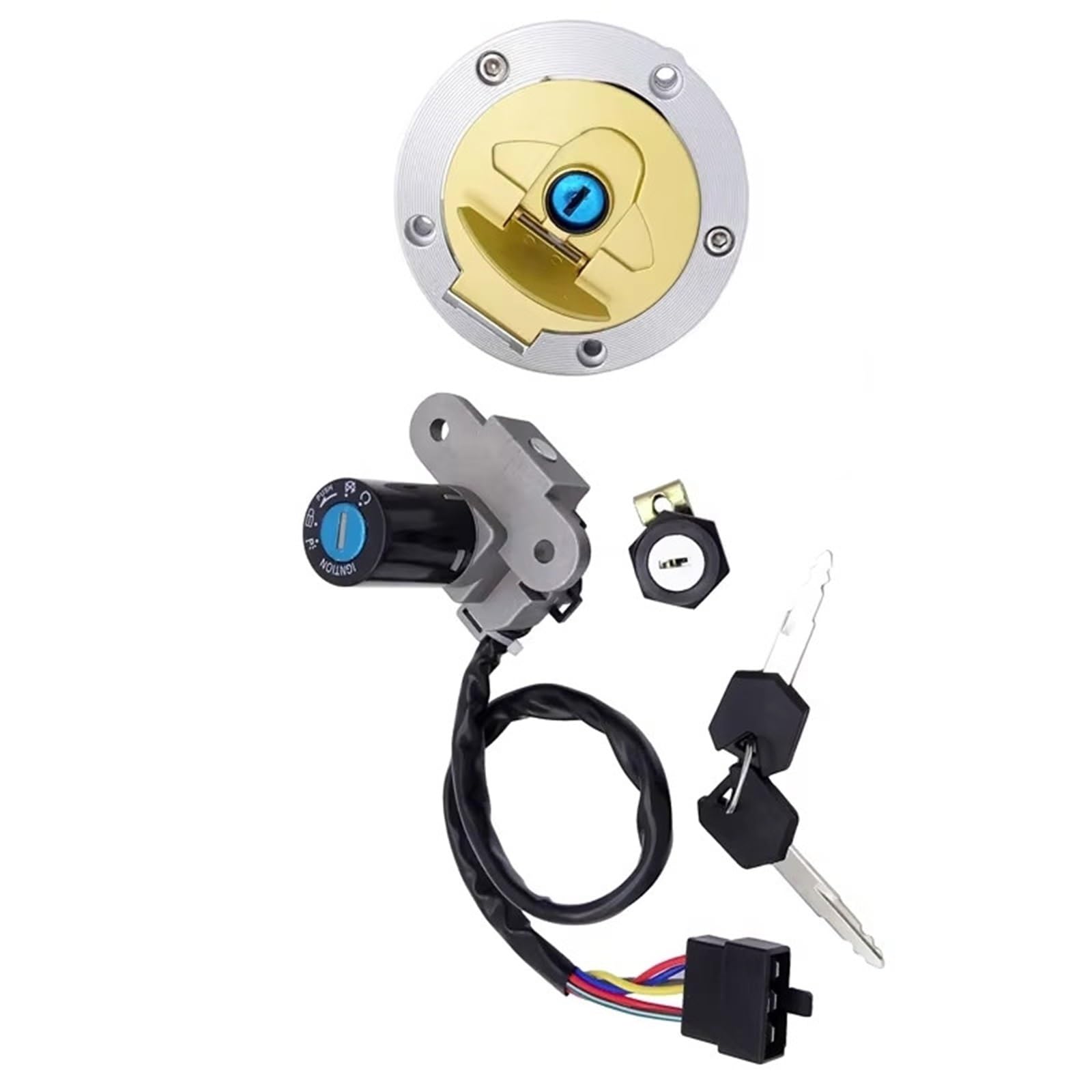 Cierre de bloqueo de 6 cables compatible con Ducati Monster 750 interruptor de moto estanco 8