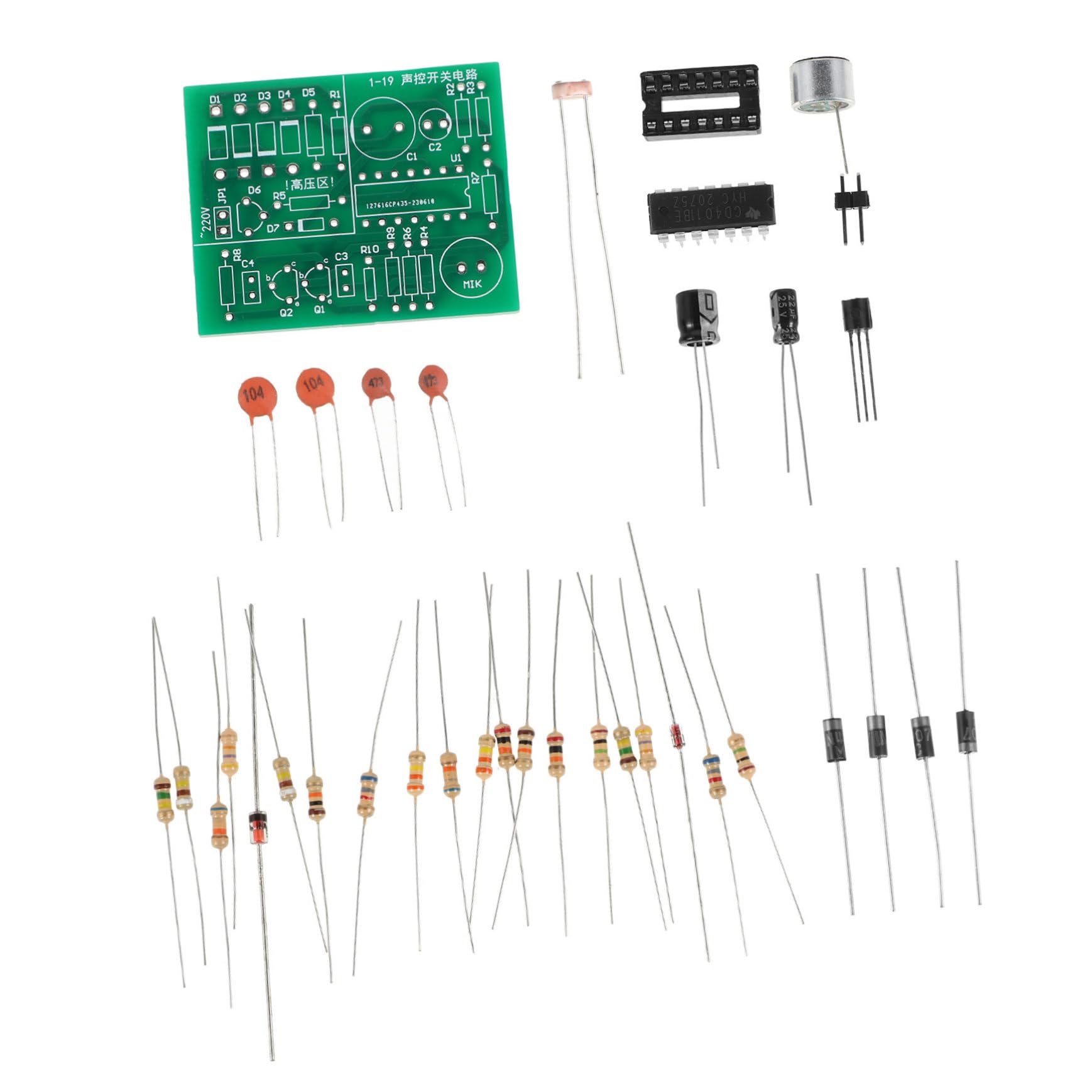 Alipis Acoustic Control Switch Kit Sound Sensor Diy Kit Integrated Module Easy to Use for Electronics Diy-image-32