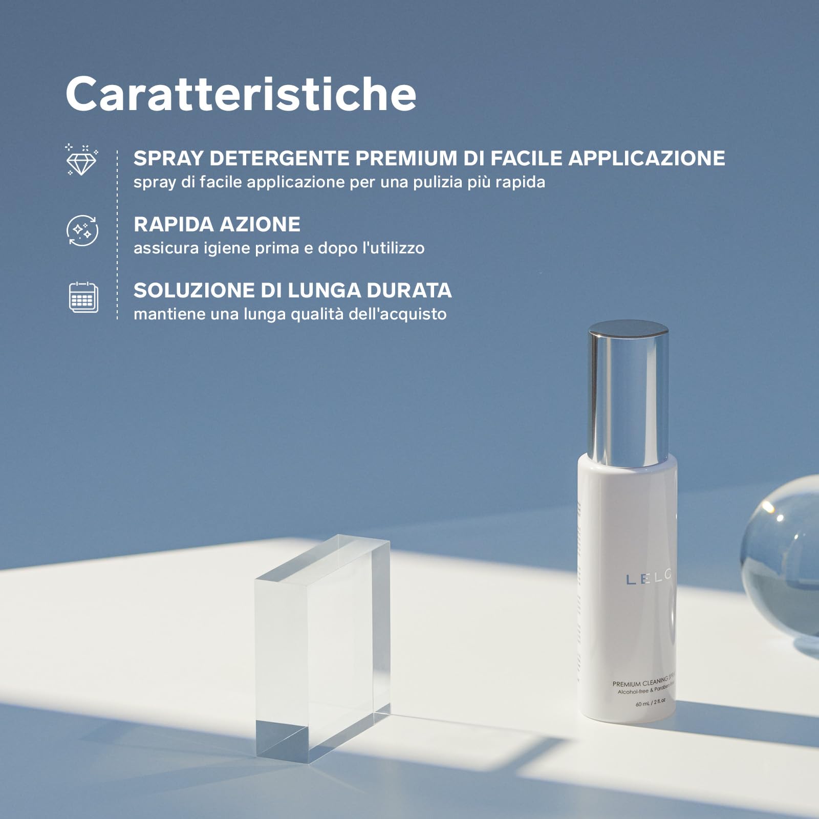 LELO Detergente Spray per Sex Toys - Toy Cleaner non Tossico per Una Pulizia Rapida (60 ml/2 fl. oz)