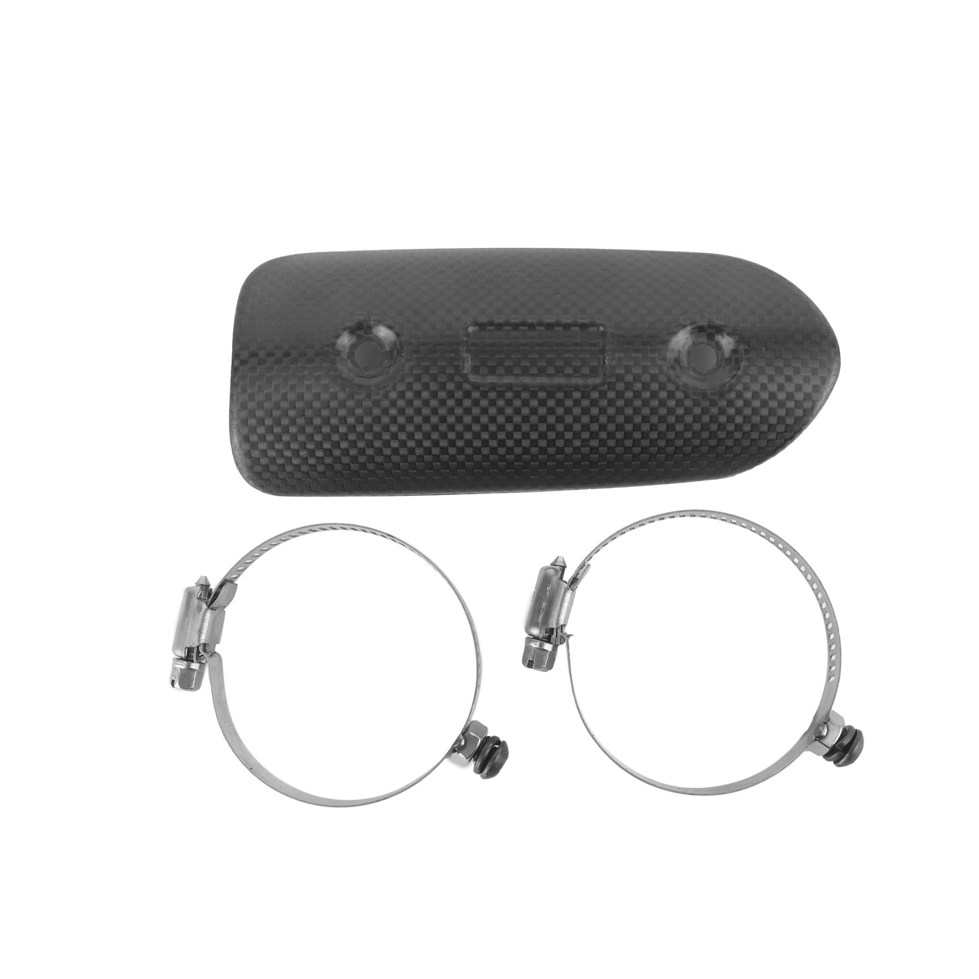 Motorcycle exhaust cover Uniwersalny suchy zestaw osłony termicznej rury środkowej wydechu z włókna węglowego pasujący do Kawasaki