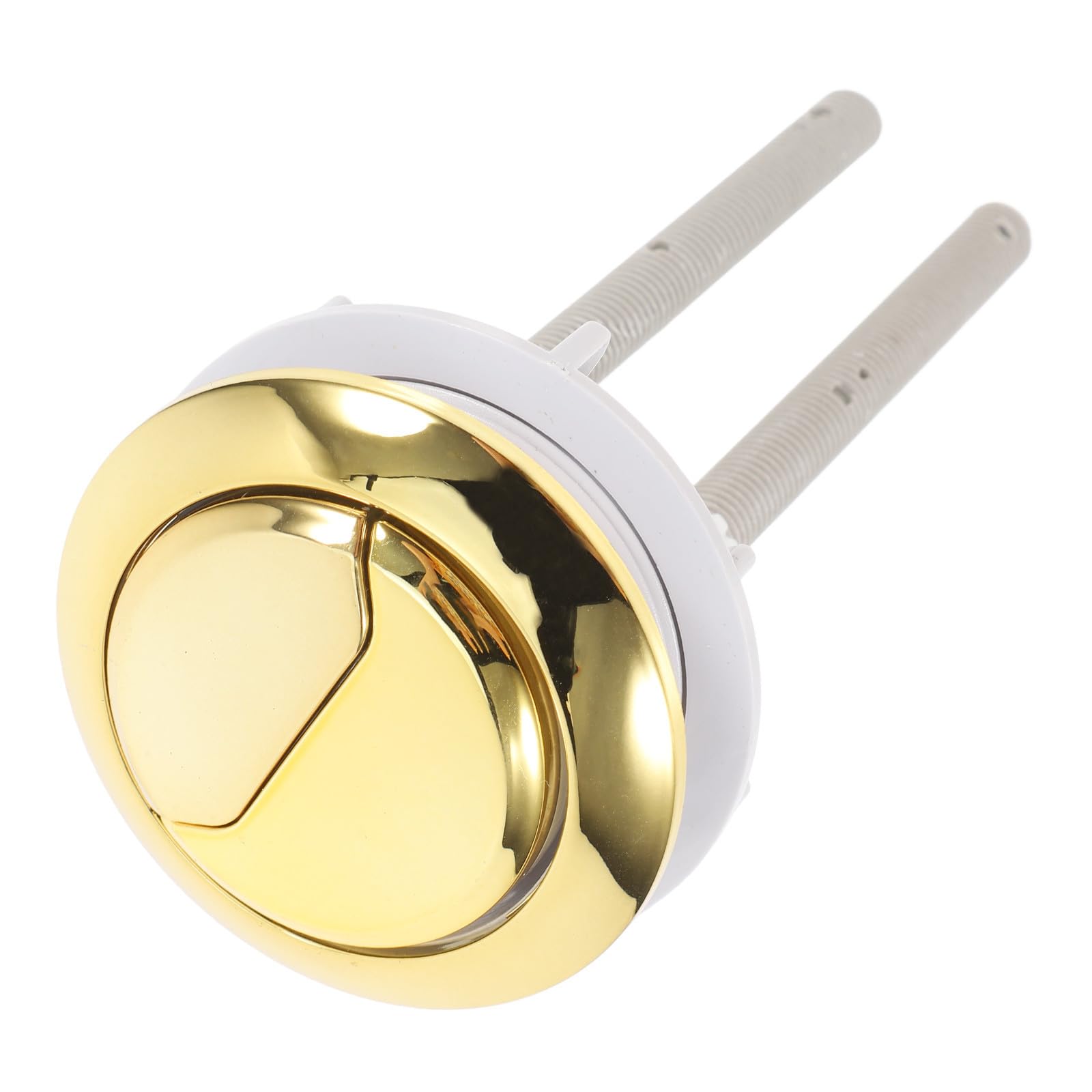 BESPORTBLE Botón de Inodoro de Doble Descarga de Abs Dorado Diseño de Varilla Extra Larga, Resistente y Fiable, Adecuado para Uso en Hoteles y Hogares Color Aleatorio