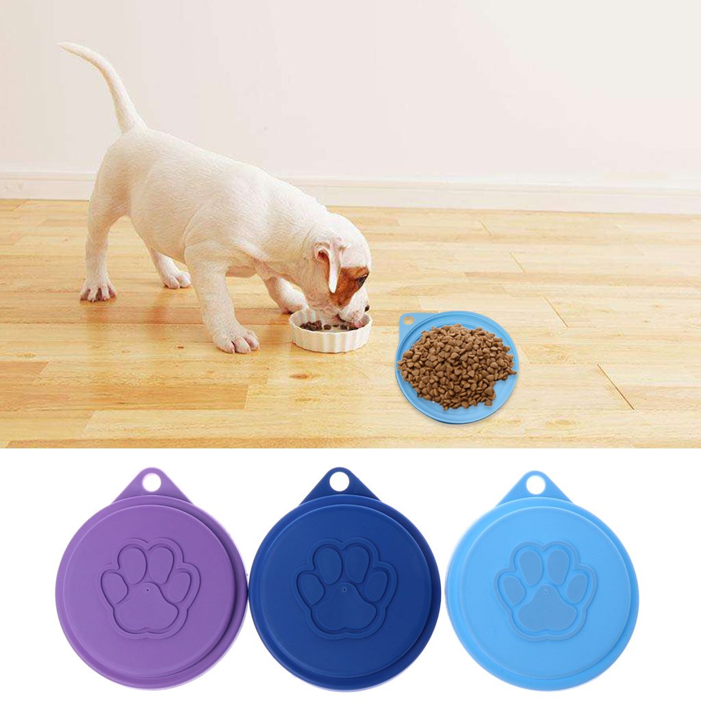 KAHDGSS Colorful Food Can Lid Pet Food Can Cover Can Lid For Dog For Cat Pet Food Can Size 3.54 Inches