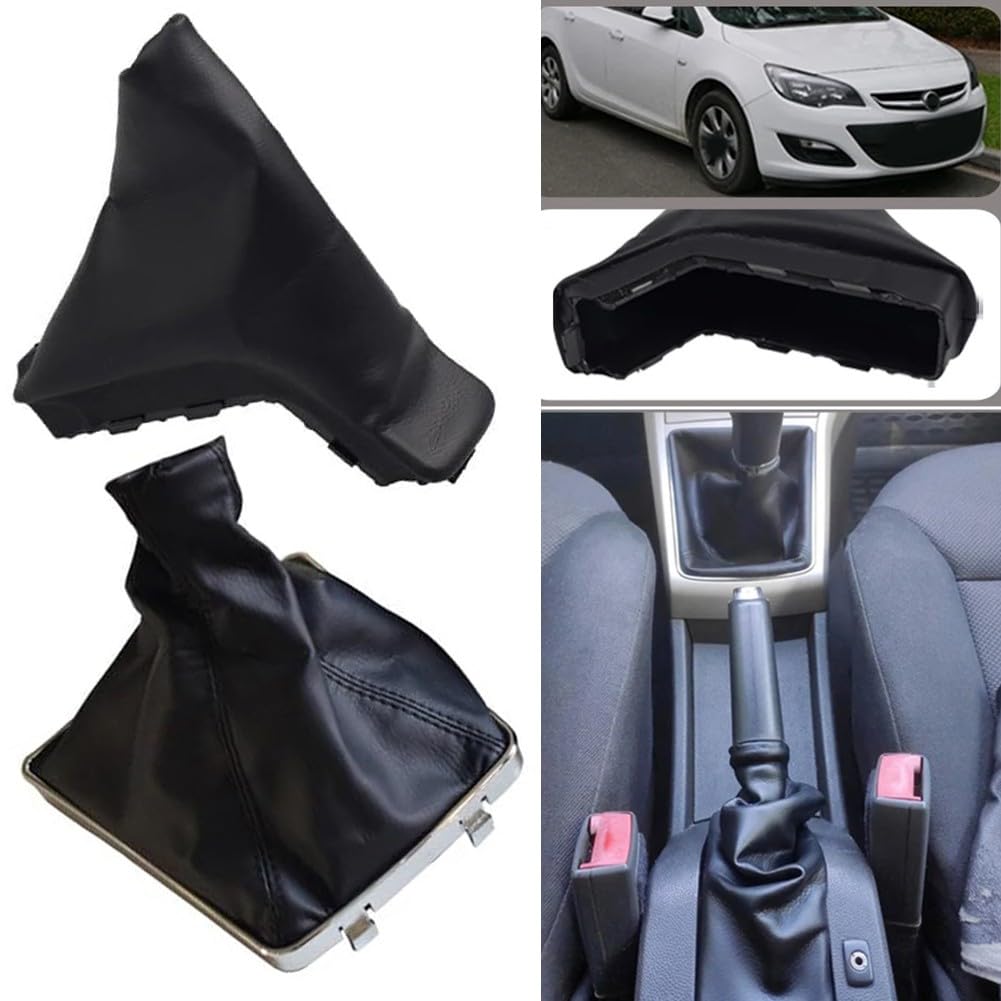 Pomo de palanca de cambios y freno de mano de estacionamiento con funda para Opel Astra H modelos de vehículos