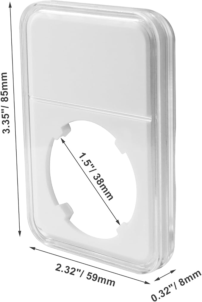 Estuches plásticos para monedas 38mm x10 miniatura 2