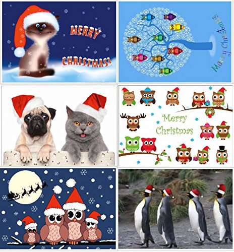 Cartoline di Natale con 24 disegni: un mix