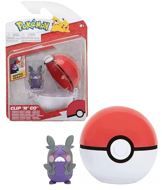Pokémon Figuras 5-8 cm Morpeko - Juguetes Clip N Go Nueva 2022
