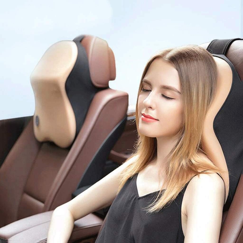 Car Headrest Pillow Memory Foam - Neck Pillow Support for Driving Adjust Height(C)