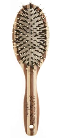 Olivia Garden Healthy Hair Eco-Friendly Bamboo Ionic Paddle Hair Brush