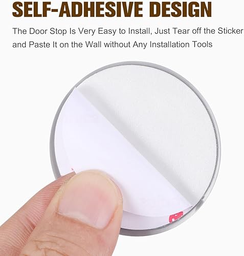 Miniatura 3 de Protector de puerta de automóvil, protector de pared, 4 piezas de silicona reutilizable, protector de puerta de gel absorbente autoadhesivo,