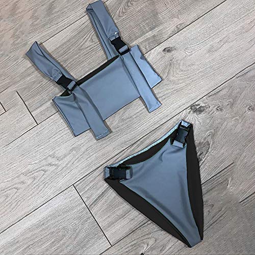 LZLRUN Reflective Bikini Set Bra New Summer Women Shiny Glowing Swimwear Beachwear3