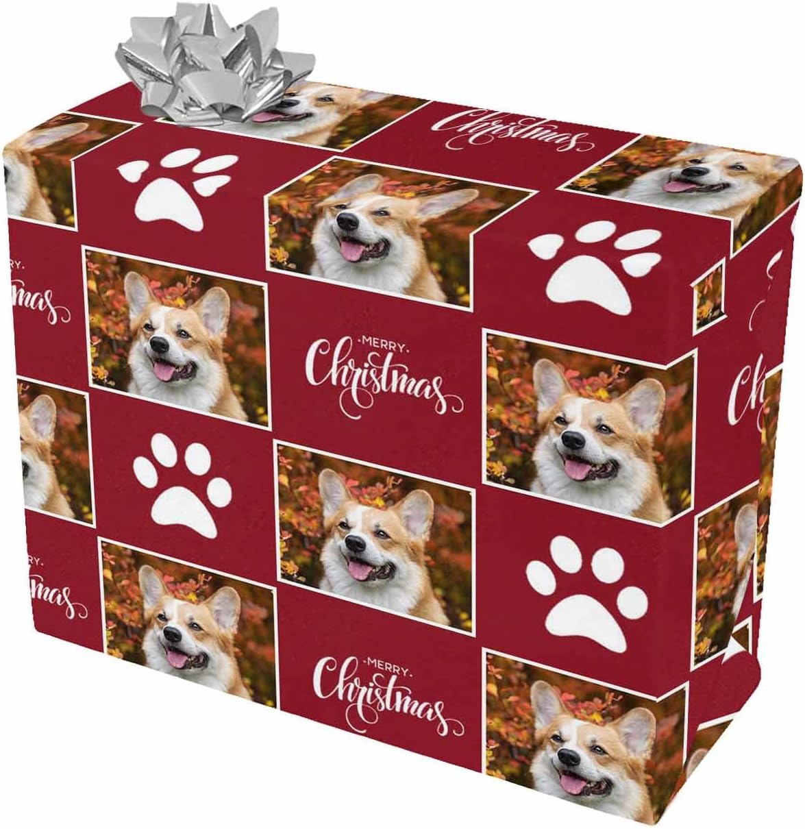 FunStudio Personalized Birthday Gift Wrapping Paper with Photo Name, Customed