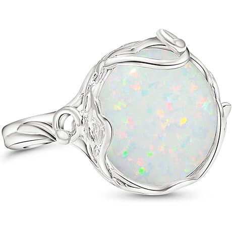 White Opal Ring: The Shimmering Gemstone with Vintage Charm