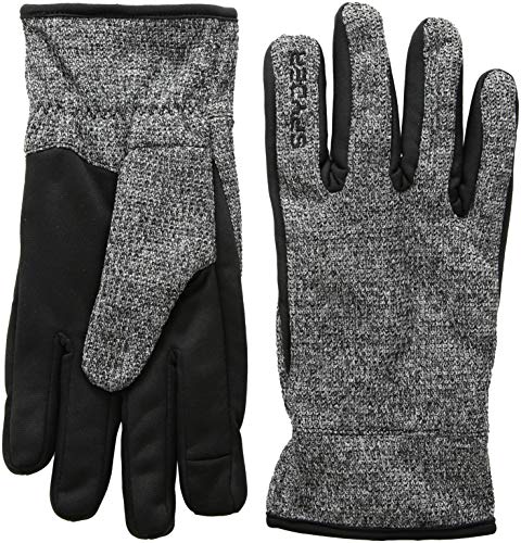 Spyder Men's Bandit Stryke Fleece Glove, Black/Black/Black, Medium