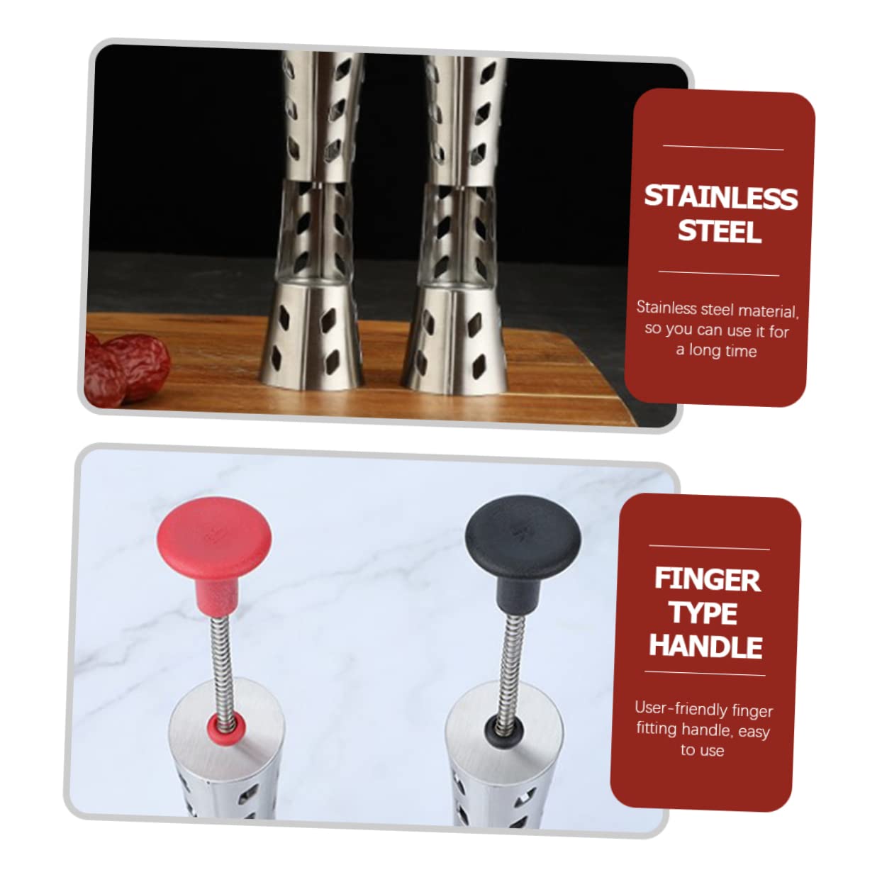 PRETYZOOM Fruit Kernel Cherry Pitter Cherry Core Removing Tool Red Date Core Manual Cherry Pitter Portable Kitchen Tool Easy to Clean