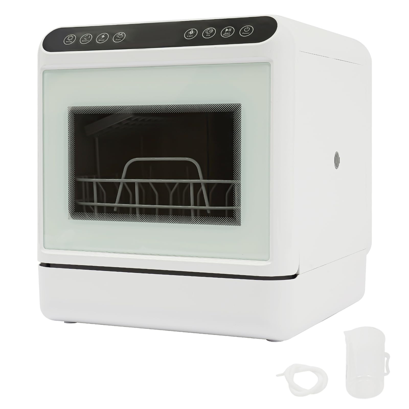 Lavastoviglie portatile da 6 l, mini lavastoviglie, lavastoviglie compatta, 1100 W, tavolo portatile, mini lavastoviglie, per appartamenti, dormitori, roulotte, ecc