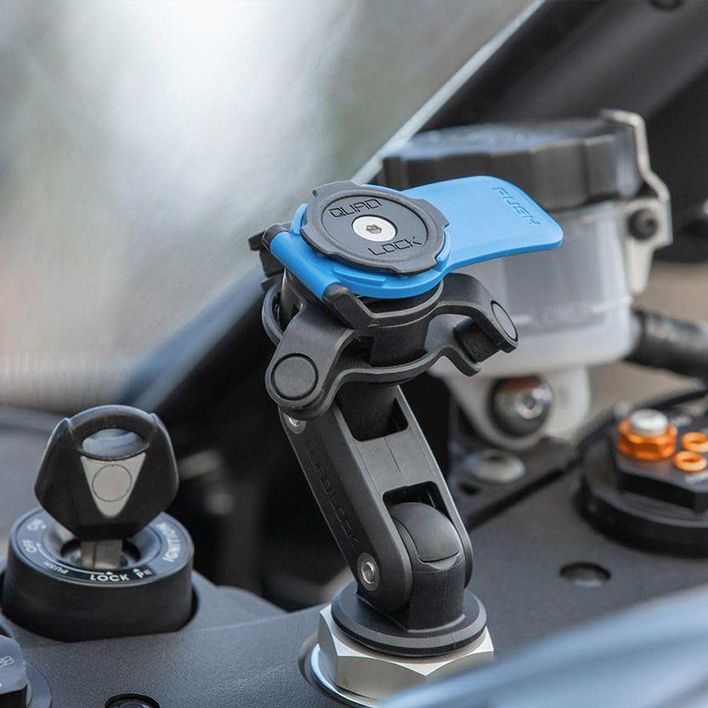 Quad Lock Support Téléphone pour Fourche de Moto avec Amortisseur de Vibrations et Coque MAG pour iPhone 17 Pro Max