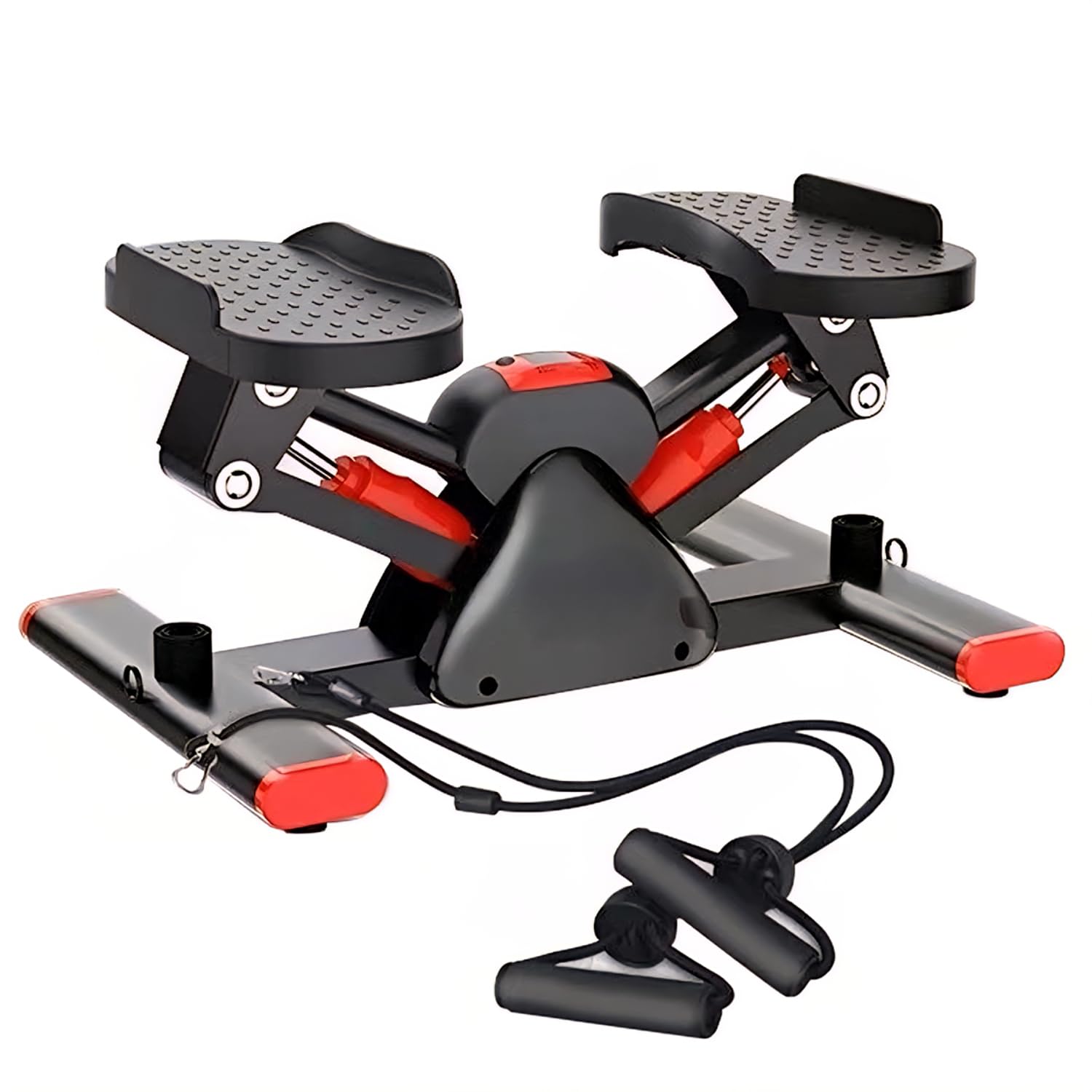 Hydraulic Mini Stepper 2.0 for Exercise - 150kg/330 lbs Load Capacity | Compact Stair Stepper Machine with LCD Display & Resistance Bands | Cardio, Weight Loss & Home Workout Equipment-image-38