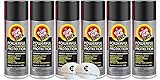 Elite Tool Center 6 Pack Fluid Film AS11B Rust and Corrosion Inhibitor 11.75 Ounce Aerosol Sprays Black; with Stickers
