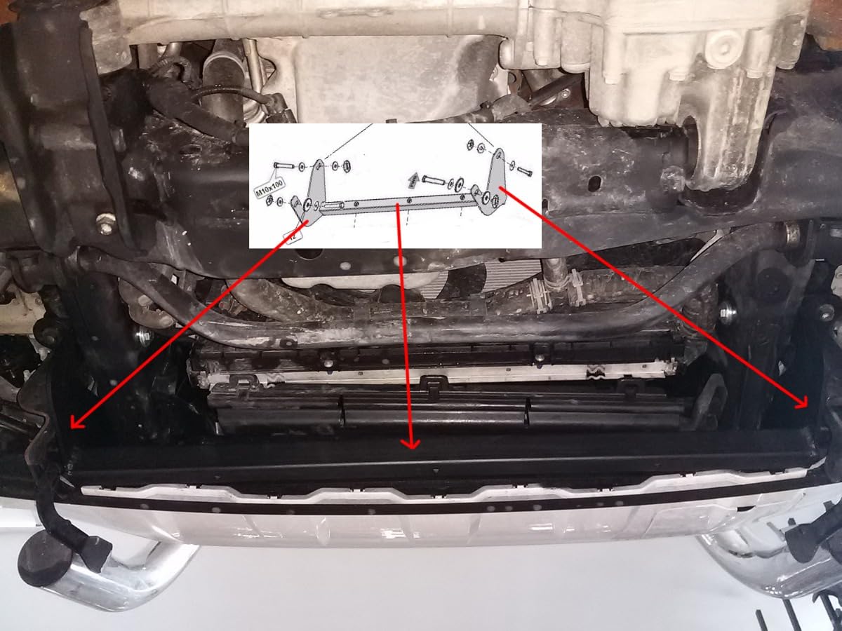 Metall-Untermotorschutz kompatibel mit Volkswagen Amarok – (2010-2022)