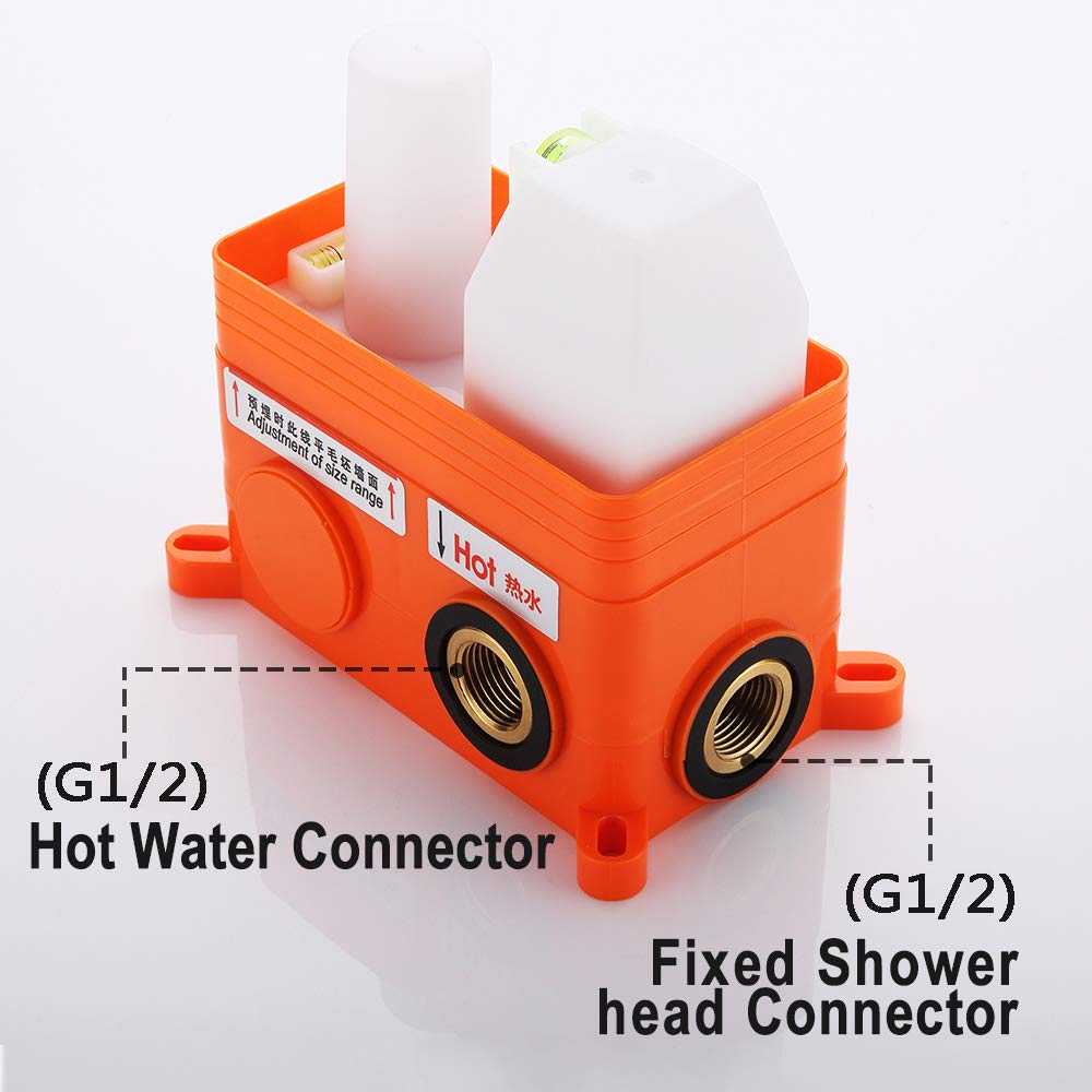 DUTRIX Concealed Shower Black, Complete Shower Kit with Roughin Mixer