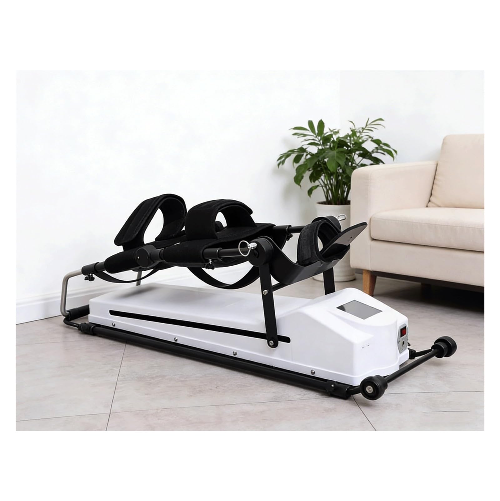 Entrenador De Rehabilitación De Rodilla,Doble Mecánico/Equipo De Rehabilitación Plegable Para Las Extremidades Inferiores Con Ruedas Para El Hogar Y Centros De Rehabilitación(L)
