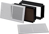 QuietCool ZAP 14x8 Return Air Pathway Vent - Wall-to-Wall Privacy Grille with Sound & Light Baffle for Bedroom Doors