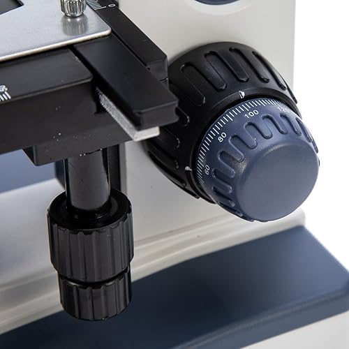 Miniatura 4 de Swift Microscopio trinocular compuesto SW350T, aumento 40X-2500X, cabeza de Siedentopf, etapa mecánica de dos capas, con cámara Swiftcam de 5