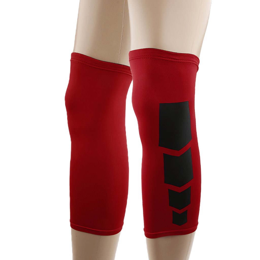 KampTrade Basketball Compression Calf Wrap Support Sport Running Brace Sleeve L Red