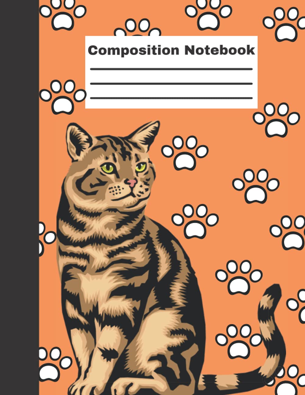 Composition Notebook: Workbook for Boys Girls Kids Teens Students for Back to School and Home College Writing Notes, Cute Cat Cover.