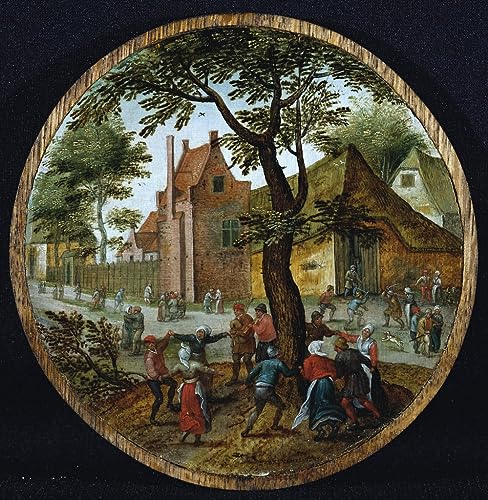 Affiches et gravures Pieter Brueghel le Jeune tableau paysans dansant 60x90