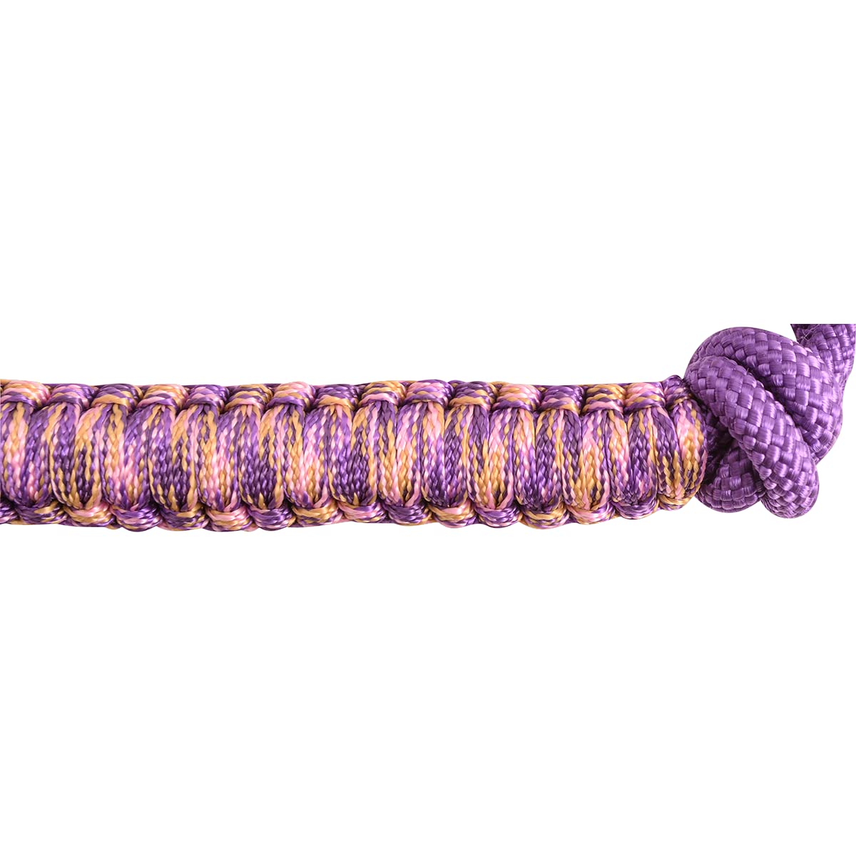 CHALLENGER Horse 8' Round Braided Black Nylon 3/4