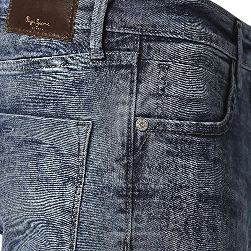 Image of Pepe Limited Edition Collection Light Tone Wash Cotton Stretch Cash Regular Fit Mens Jeans