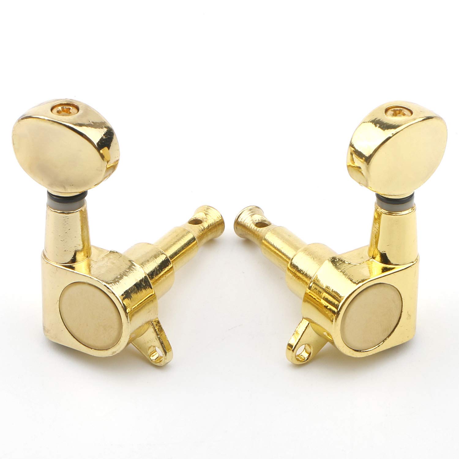 6 szt. 3L 3R Gold Tuning Key Peg, zamknięta część gitarowa tunery, kołki do strojenia strun, tunery, do gitary akustycznej lub elektrycznej, 6 szt