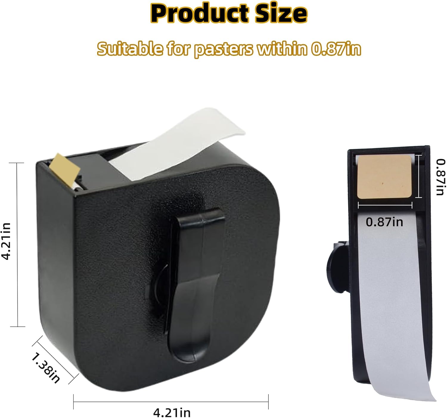 Target Pasters Dispenser Box with 4Roll/4000Pcs Target Stickers