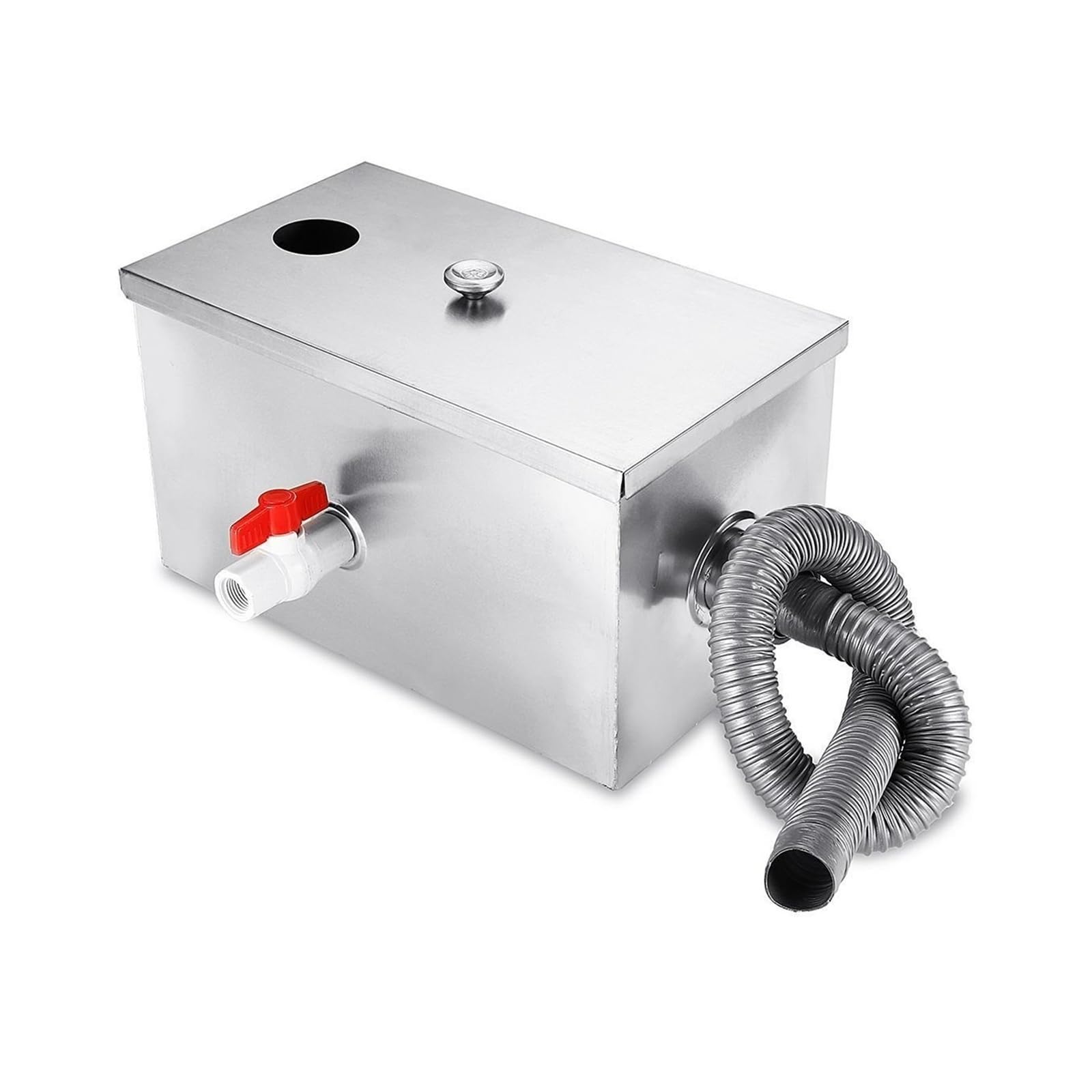 Trampa de grasa, Herramientas de tratamiento Trampa | de grasa de acero inoxidable de 8 lb Separador de aceite y agua for aguas residuales de cocinas de restaurantes