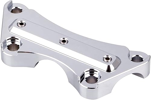 Miniatura 5 de Abrazadera cromada para manillar de motocicleta de 1 pulgada, abrazadera superior para Harley Electra Glide Road Glide Street Glide Road Glide Road