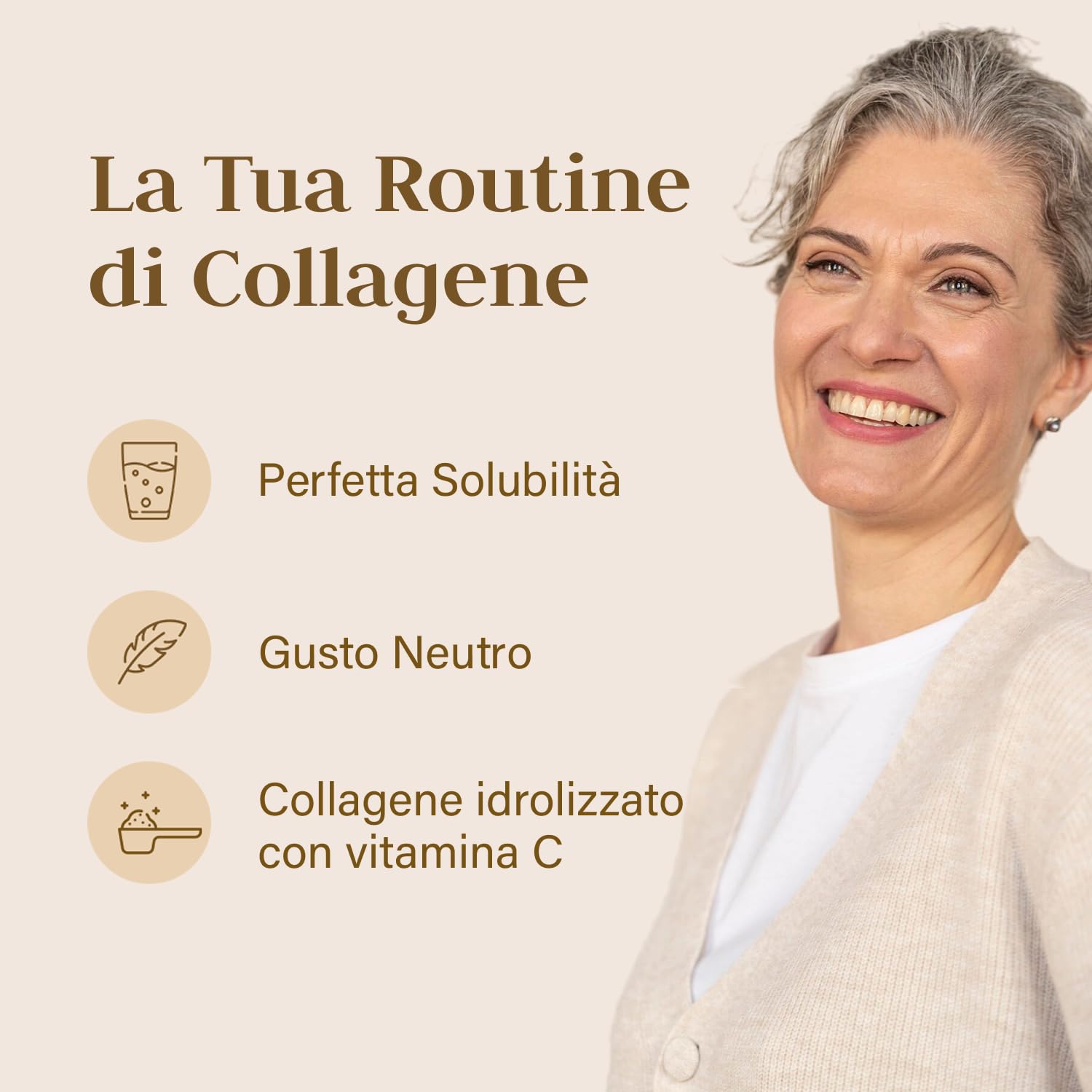 Collagene in Polvere 500g - 15g per Porzione, Collagene Idrolizzato con Vitamina C e Gusto Neutro - 33 Porzioni - Collagene Bovino, Peptidi di Collagene - Prodotto in Germania